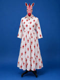 Coral Lobster Print Maxi Dress